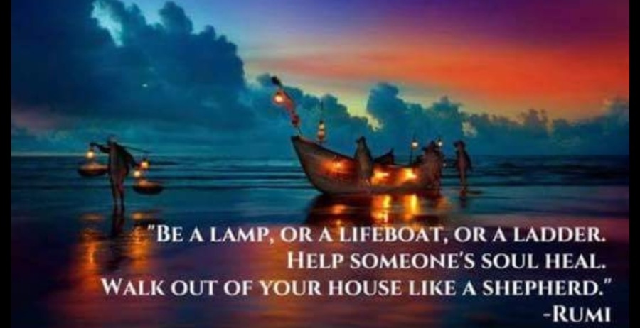 Be a lamp lifeboat ladder